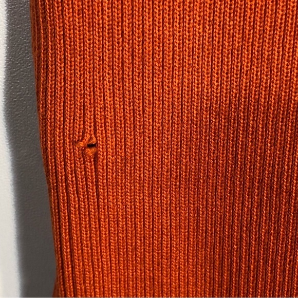 Color Block Ribbed Button Down Midi Dress-Split Front - Picture 7 of 10